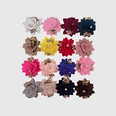 beads and handmade flowers